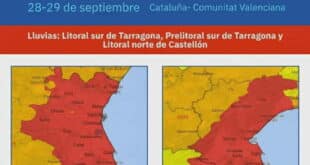 Spain under red alert: Valencia and Catalonia warned of extreme flooding risk