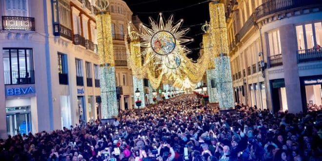 Malaga Christmas lights dazzle more than ever