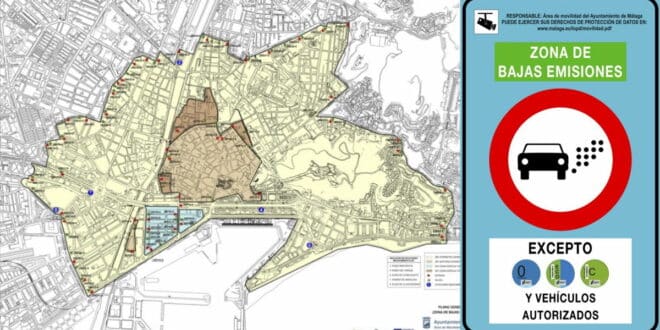Will I be fined €200 if I drive into the centre of Malaga? And what exceptions are there?