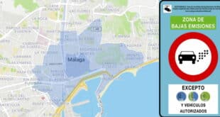 Malaga low-emissions to go live November 30 with €200 fines for non-compliant cars