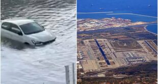 Travel chaos in Spain’s Barcelona: Dozens of flights cancelled and train services cut as ex-Hurricane Melissa dumps torrential rain on Catalunya