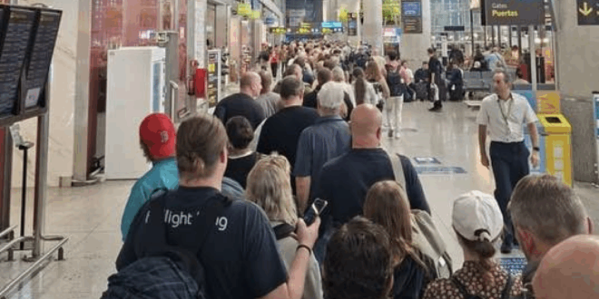 Travel chaos for Brits at Malaga airport