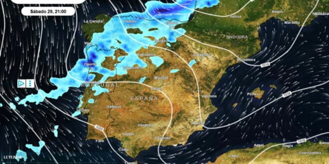 Polar jet to slam into Spain: Freezing weekend, heavy rain and snow returning at 1,000 metres