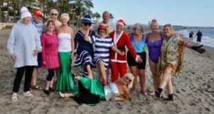 Join Benalmadena’s balmy fancy dress New Year’s Day swim.