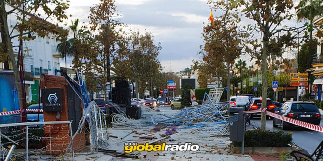 Devastation In La Cala As Christmas Lights Destroyed