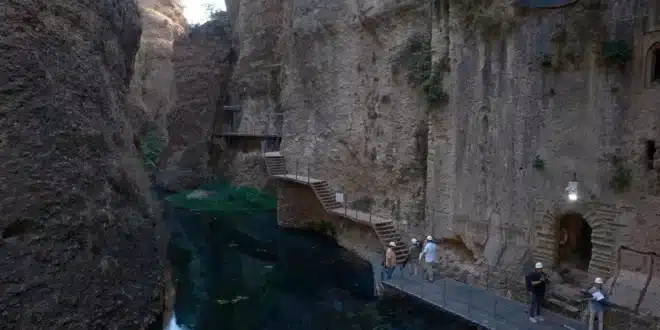 Into the abyss: The Olive Press dives down into the Desfiladero del Tajo which will be one of Andalucia’s key highlights in 2026