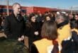 King Felipe VI and Queen Letizia visit Adamuz after deadly train crash