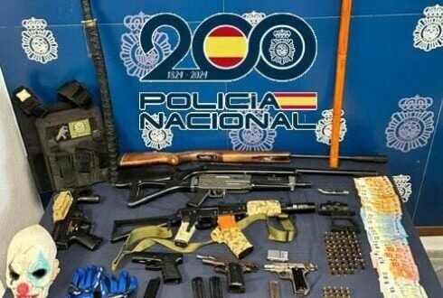 Police arrest seven people and seize huge haul of weapons over spate of ‘Romeo and Juliet’ shootings on the Costa del Sol