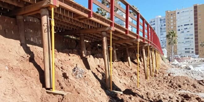 Mijas boardwalk, washed away by storm waves, to be rebuilt