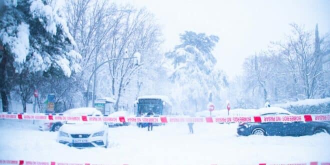 Snow brings northern Spain to a halt as hundreds of lorries are left stuck and shops feel the strain