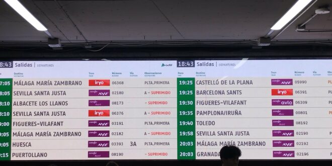 TRAVEL: All high-speed trains cancelled between Madrid and Andalucia after deadly Cordoba crash