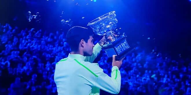 Carlos Alcaraz becomes the youngest player in tennis history to win all four Grand Slams after defeating Djokovic