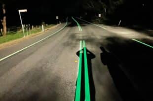 Goodbye white lines? The glowing road experiment drivers are talking about