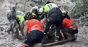 Hiker trapped to his middle for ten hours in mud slide on Gaucin path