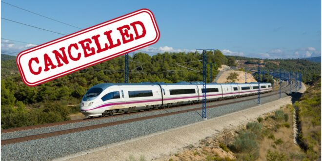Malaga-Madrid high-speed trains cancelled for another month