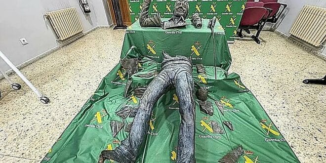Stolen Severiano Ballesteros statue found cut into pieces in Cantabria