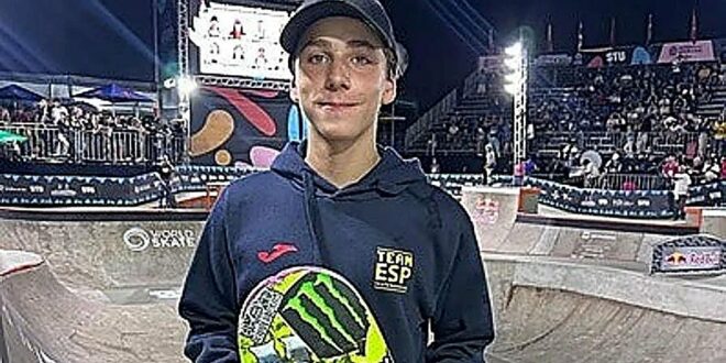 15-year-old Spaniard crowned world skateboarding champion in São Paulo