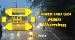 Yellow Weather Warning For The Costa Del Sol