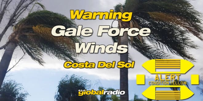 Thursday Wind Warning For The Costa Del Sol