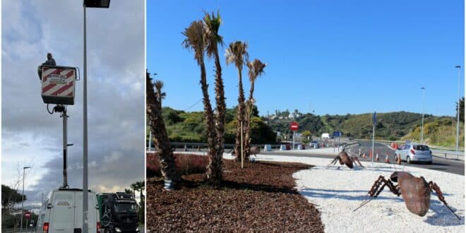 Safety works completed at Estepona's notorious 'ant roundabout'