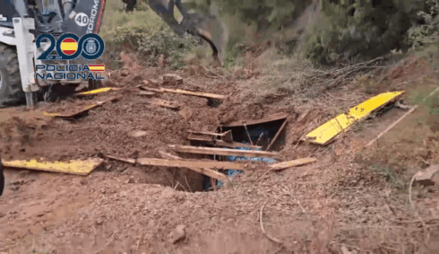 Narco shootout leads to discovery of cocaine bunker holding a tonne of drugs buried in woods near Marbella