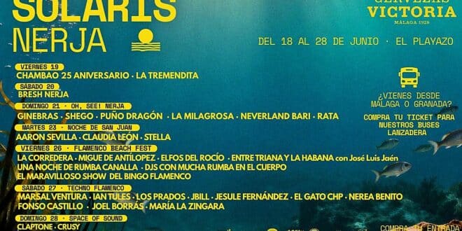 Nerja is getting its first major music festival this summer — and the lineup is something special