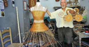 The weaver from Granada's Alpujarra commissioned to make a wicker dress