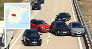 Shocking moment TV cameras capture mass pile-up live