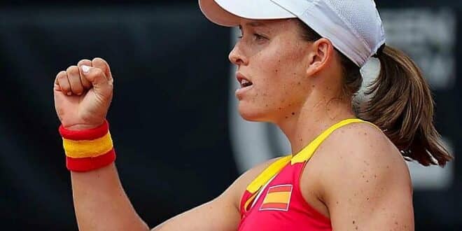 Spain reach Billie Jean King Cup Finals after comeback win over Slovenia