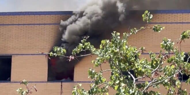 Flames return to Malaga Ibis Hotel’s upper floors one week after original blaze