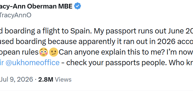 EastEnders star Tracy-Ann Oberman denied boarding onto Spain flight, the detail you must check before travel