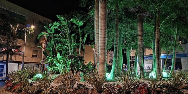 Almuñécar roundabout gets facelift with new lighting and more sustainable landscaping