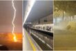 WATCH: Torrential storms batter eastern Spain – Airports divert flights and trains and roads are cut off in Barcelona and Valencia