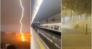 WATCH: Torrential storms batter eastern Spain – Airports divert flights and trains and roads are cut off in Barcelona and Valencia