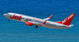 A Jet2 plane from Tenerife to London Stansted