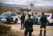 Guardia Civil vehicles outside Alhaurín de la Torre prison in Málaga