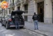 Police search scene in Barcelona's Eixample district