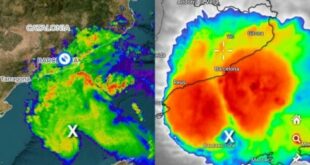 Red alert issued during peak Barcelona rush hour as another powerful storm traps commuters in their cars and floods coastal and inland areas