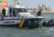 Guardia Civil patrol boat after narco boat collision in Cádiz