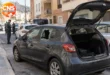 car theft ring Damaged car on a residential street in Cartagena