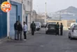 Guardia Civil operation outside a warehouse in Ceuta