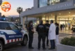 Police outside Joan XXIII Hospital after the fatal shooting