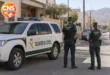 Guardia Civil patrol vehicle in Las Norias street scene
