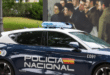 A Spanish police car on a road