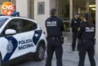 Policía Nacional vehicle outside a Valencia courthouse